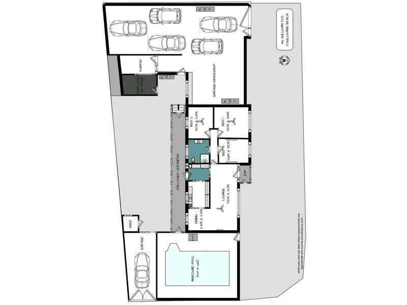 46 Sullivan Tce, O’sullivan Beach SA 5166 Floorplan