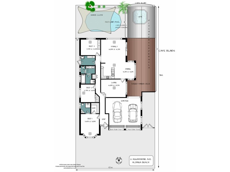 21 Aquamarine Avenue, Aldinga Beach SA 5173 Floorplan