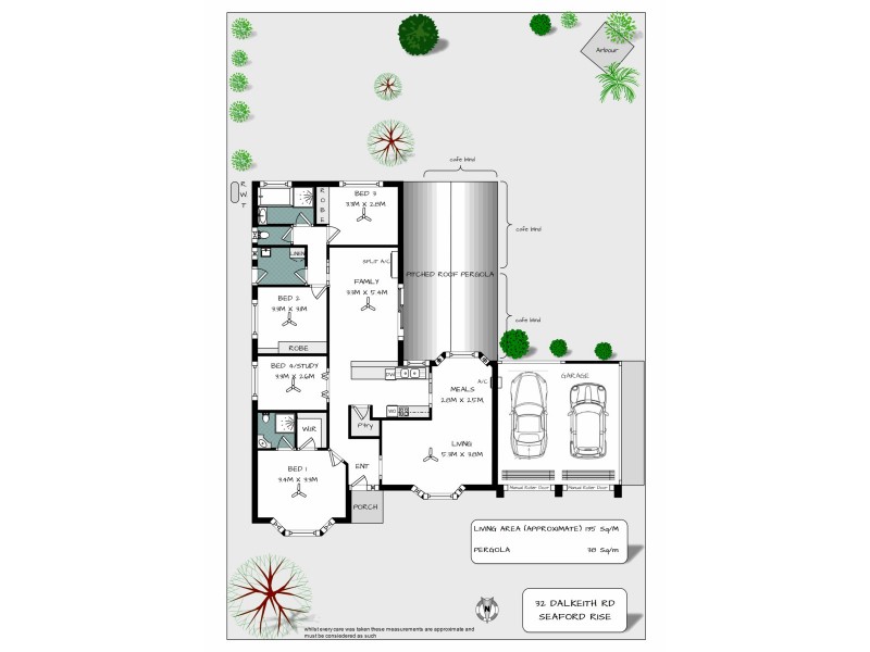 32 Dalkeith Road, Seaford Rise SA 5169 Floorplan