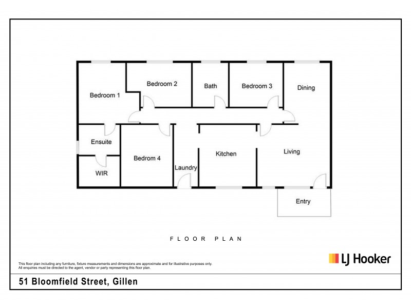 51 Bloomfield Street, Gillen NT 0870 Floorplan