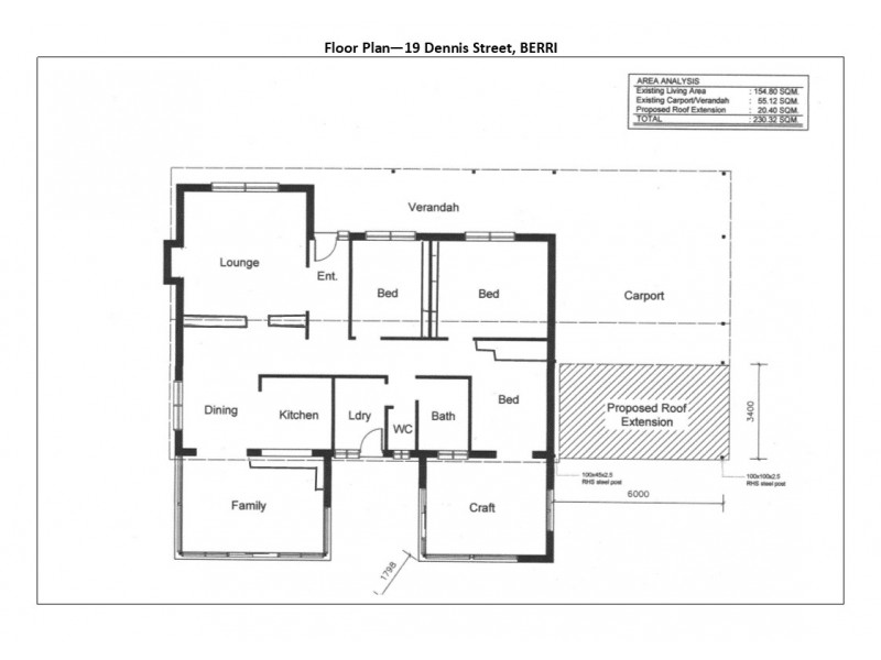 19 Dennis Street, Berri SA 5343 Floorplan