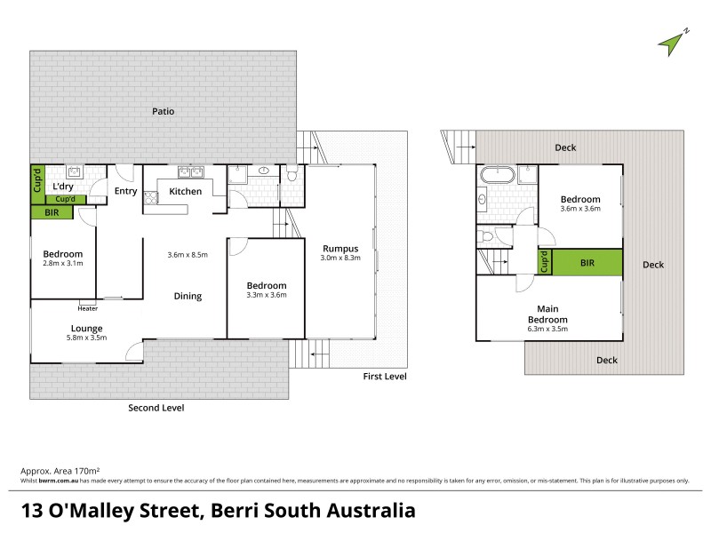 13 O’Malley Street, Berri SA 5343 Floorplan