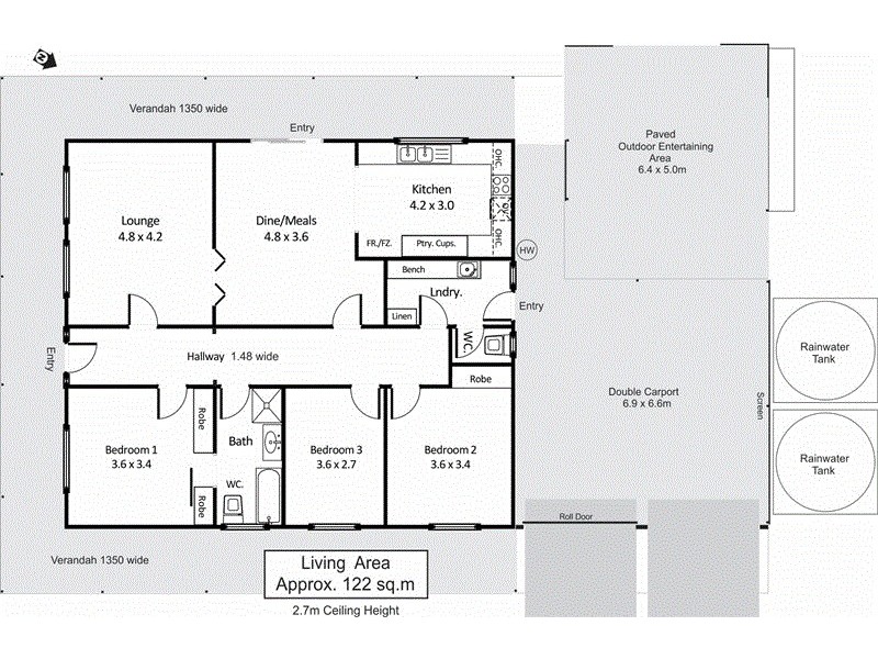 87 Minnis Road, Monash SA 5342 Floorplan