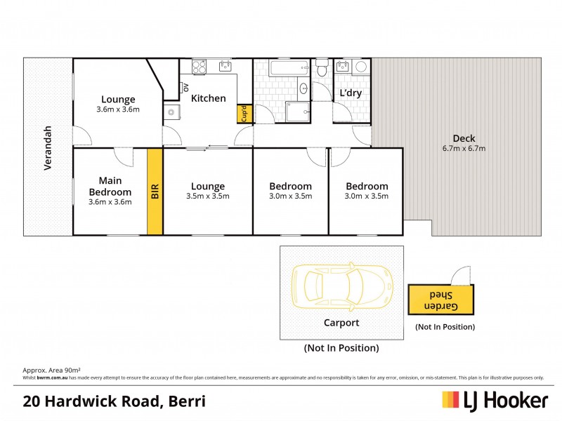 20 Hardwick Road, Glossop SA 5344 Floorplan