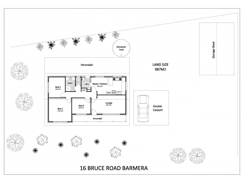 16 Bruce Road, Barmera SA 5345 Floorplan