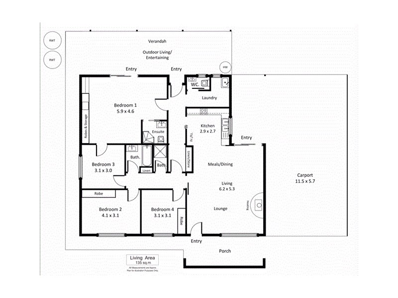 6 Roberts Street, Berri SA 5343 Floorplan