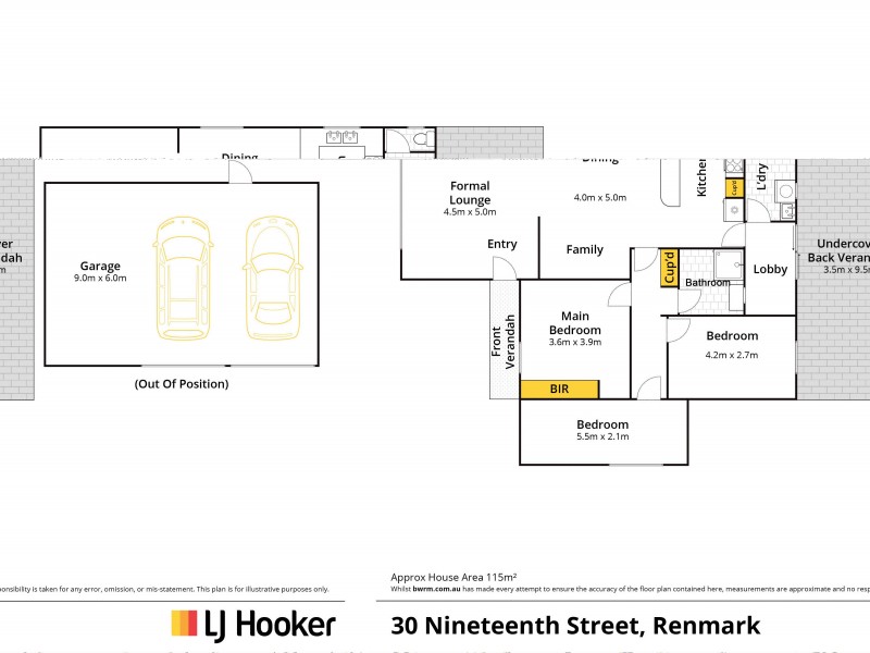 30 Nineteenth Street, Renmark SA 5341 Floorplan