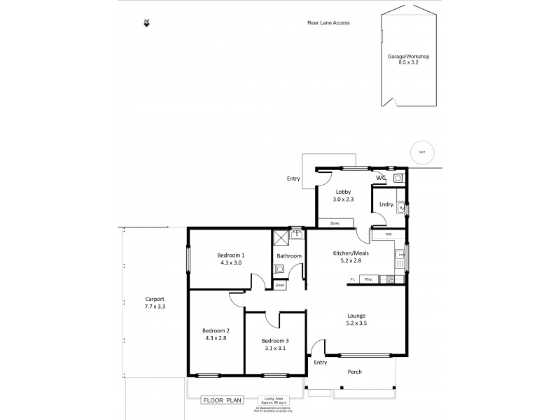 2 Coombe Street, Berri SA 5343 Floorplan