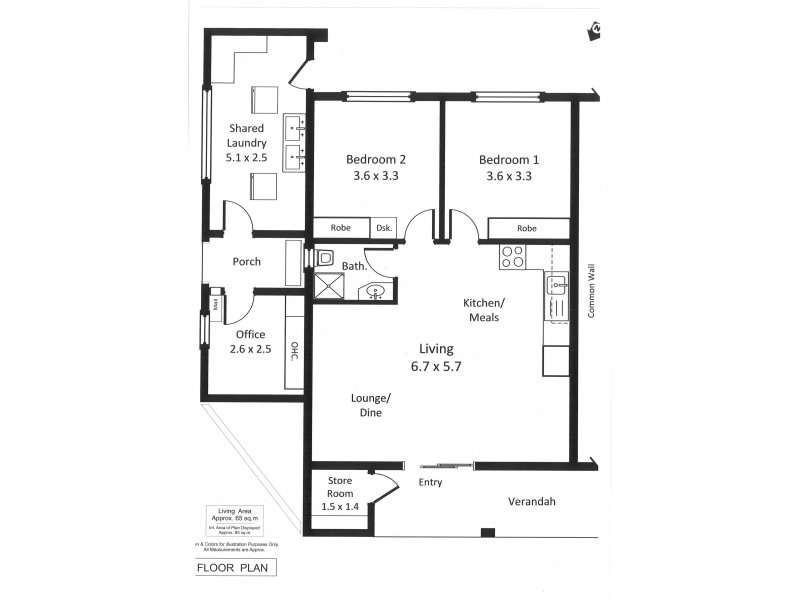 6/86 Nookamka Terrace, Barmera SA 5345 Floorplan