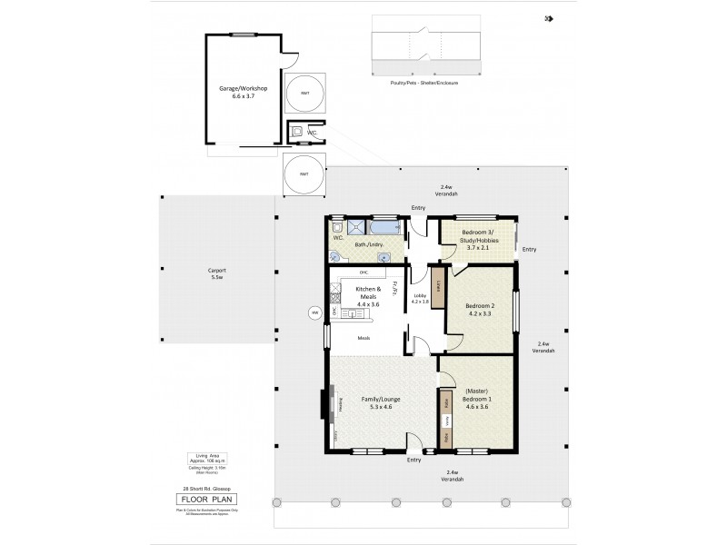 28 Shortt Road, Glossop SA 5344 Floorplan