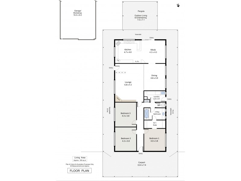 293 Ontario Street, Renmark West SA 5341 Floorplan