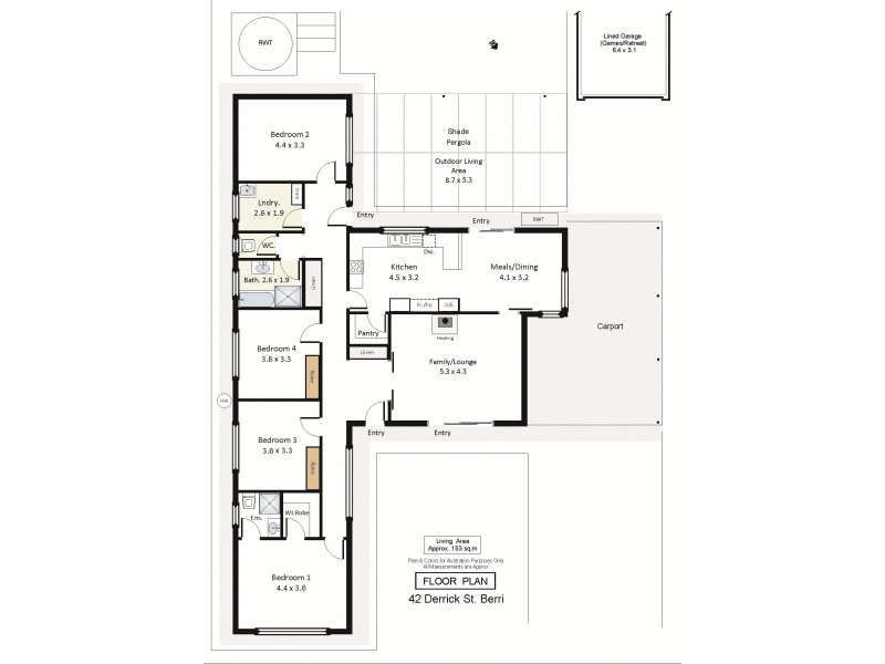 42 Derrick Street, Berri SA 5343 Floorplan