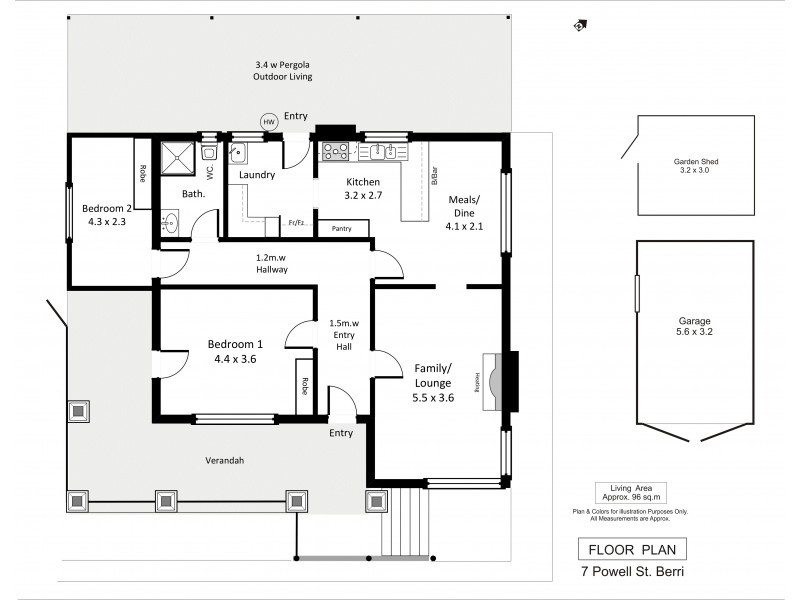 7 Powell Street, Berri SA 5343 Floorplan