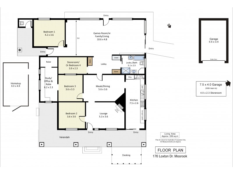 176 Loxton Drive, Moorook SA 5332 Floorplan