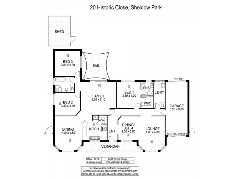 20 Historic Close, Sheidow Park SA 5158 Floorplan