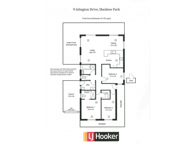 9 Islington Drive, Sheidow Park SA 5158 Floorplan