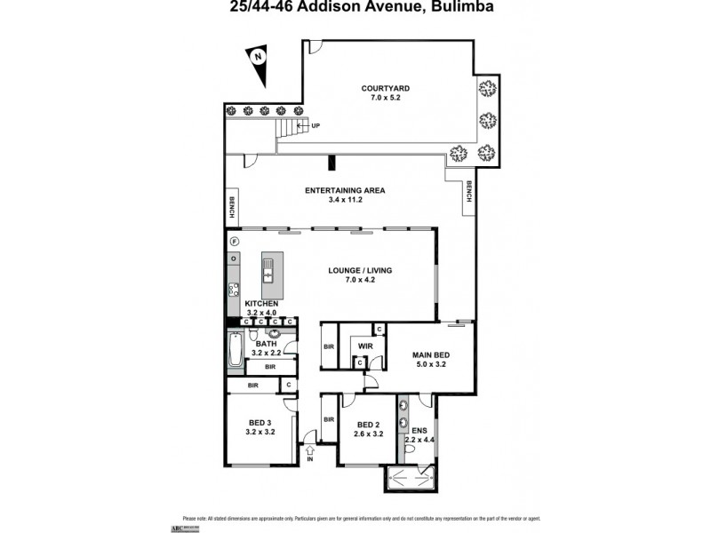 25/46 Addison Avenue, Bulimba QLD 4171 Floorplan