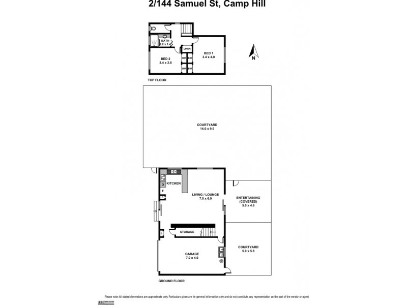 2/144 Samuel St., Camp Hill QLD 4152 Floorplan