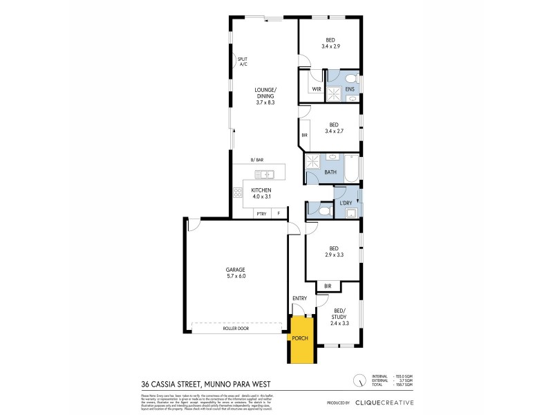 36 Cassia Street, Munno Para West SA 5115 Floorplan
