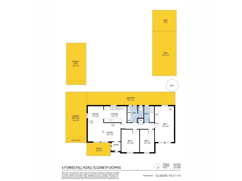 6 Forrestall Road, Elizabeth Downs SA 5113 Floorplan