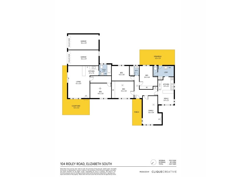 104/104a Ridley Road, Elizabeth South SA 5112 Floorplan