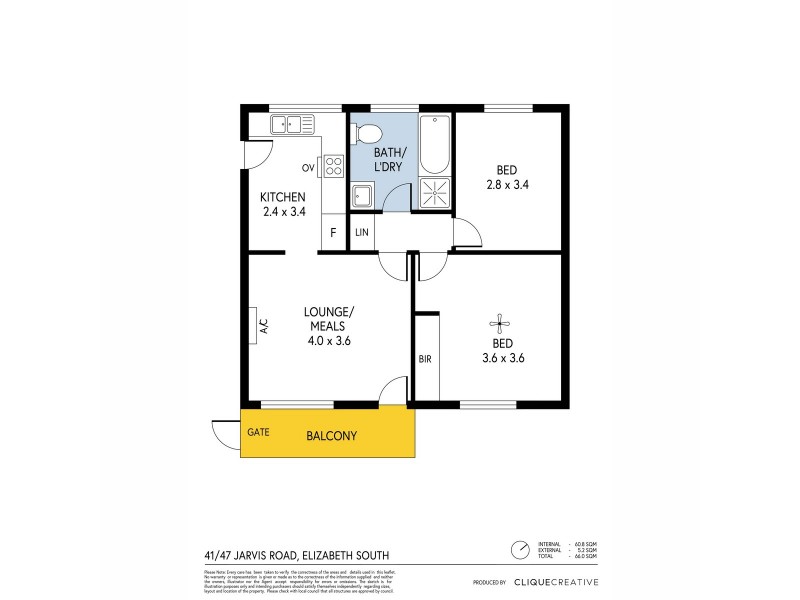 41/47 Jarvis Road, Elizabeth Vale SA 5112 Floorplan
