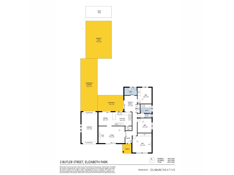 3 Butler Street, Elizabeth Park SA 5113 Floorplan