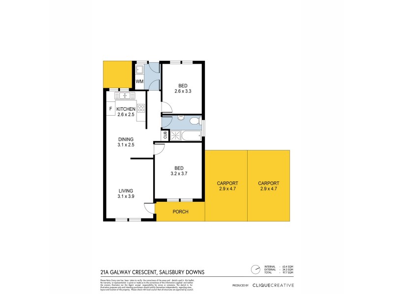 21A & 21B Galway Crescent, Salisbury Downs SA 5108 Floorplan