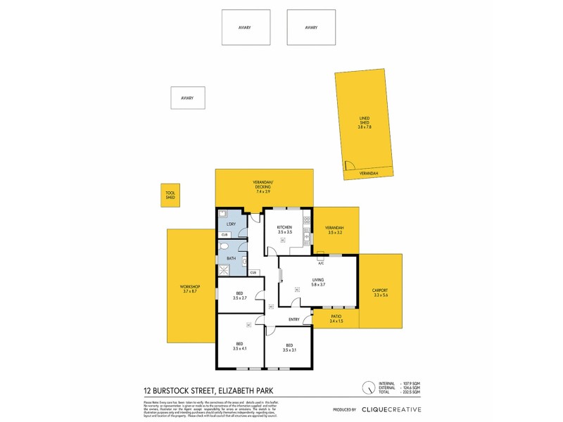 12 Burstock Street, Elizabeth Park SA 5113 Floorplan