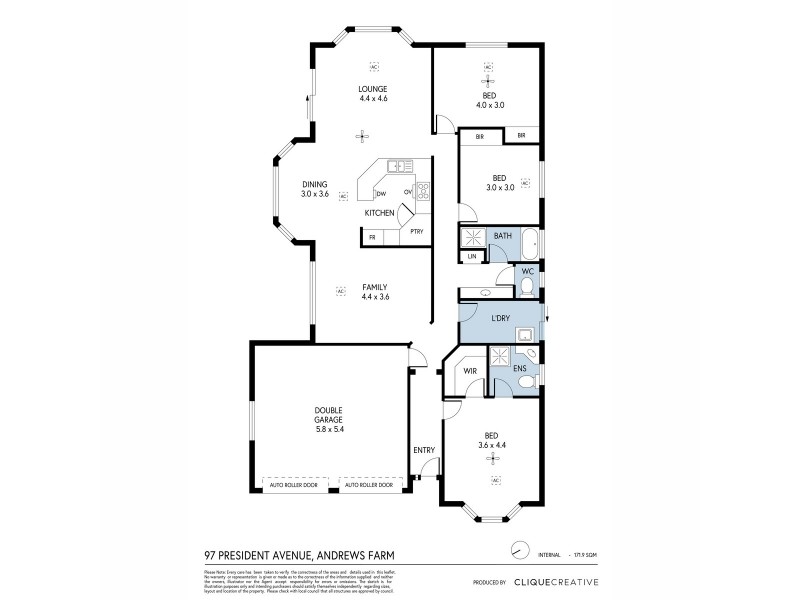 97 President Avenue, Andrews Farm SA 5114 Floorplan