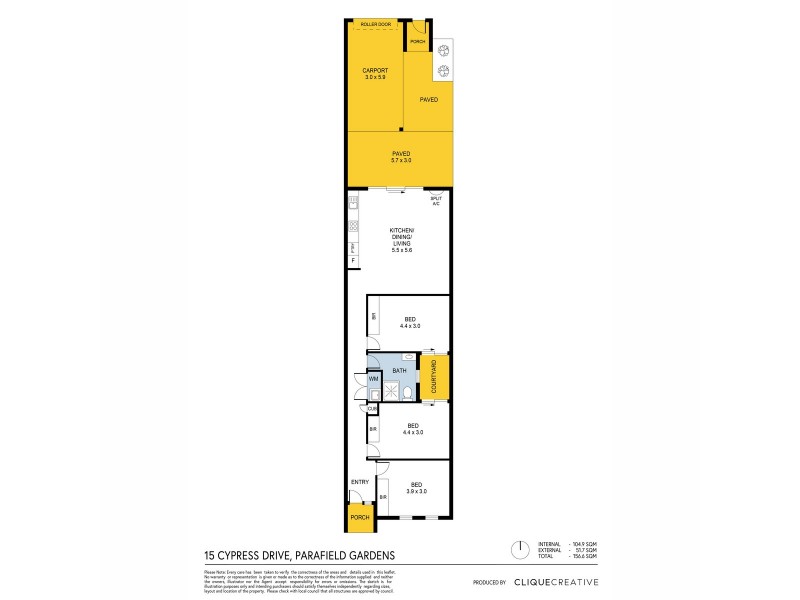 15 Cypress Drive, Parafield Gardens SA 5107 Floorplan