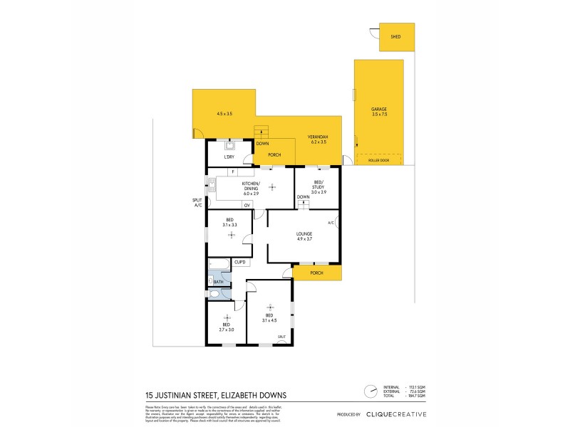 15 Justinian Street, Elizabeth Downs SA 5113 Floorplan