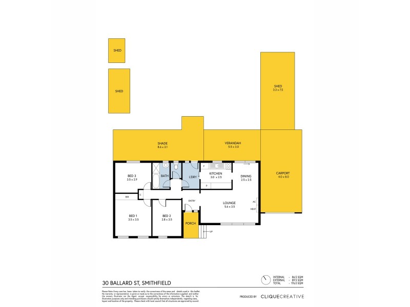 30 Ballard Road, Smithfield Plains SA 5114 Floorplan