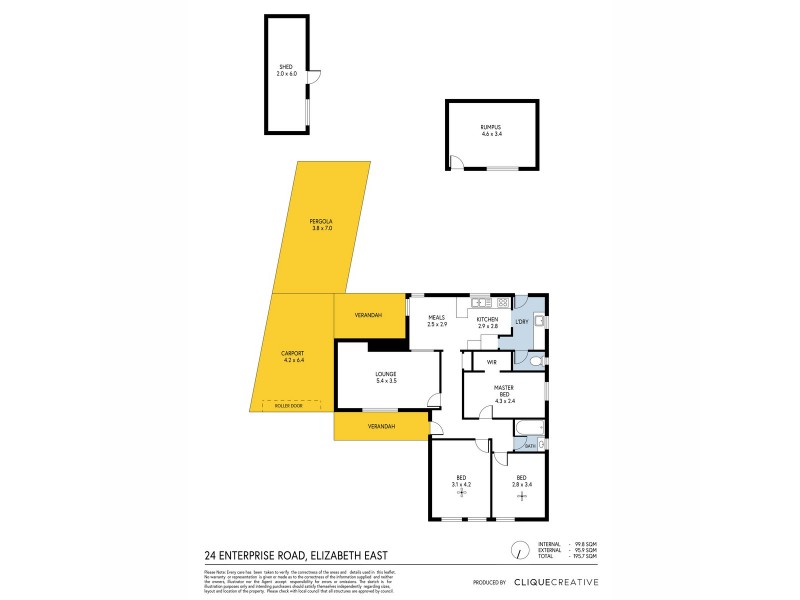 24 Enterprise Road, Elizabeth East SA 5112 Floorplan