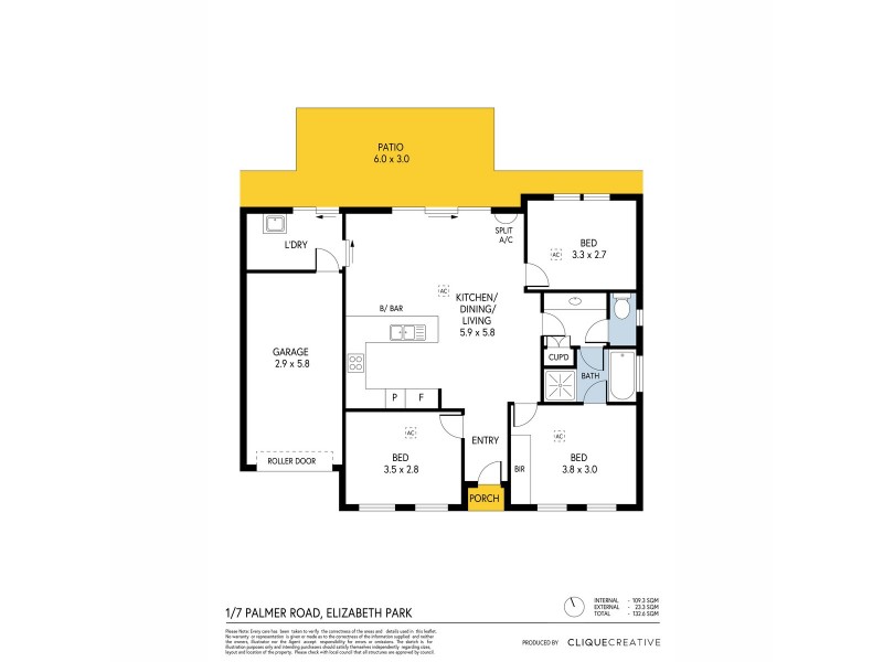 1/7 Palmer Road, Elizabeth Park SA 5113 Floorplan