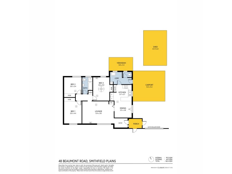 48 Beaumont Road, Smithfield Plains SA 5114 Floorplan