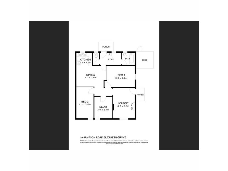 10 Sampson Road, Elizabeth Grove SA 5112 Floorplan