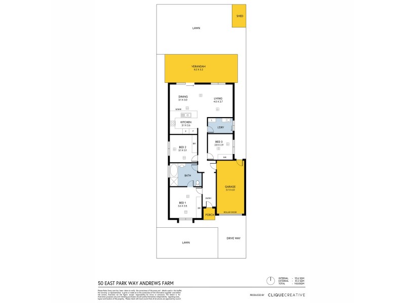 50 East Parkway, Andrews Farm SA 5114 Floorplan
