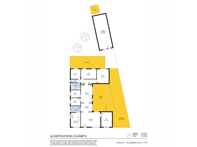 66 Ashfield Road, Elizabeth SA 5112 Floorplan