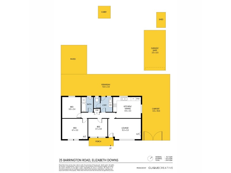 25 Barrington Road, Elizabeth Downs SA 5113 Floorplan
