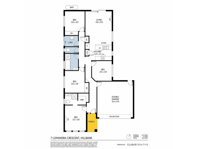7 Lomandra Crescent, Hillbank SA 5112 Floorplan