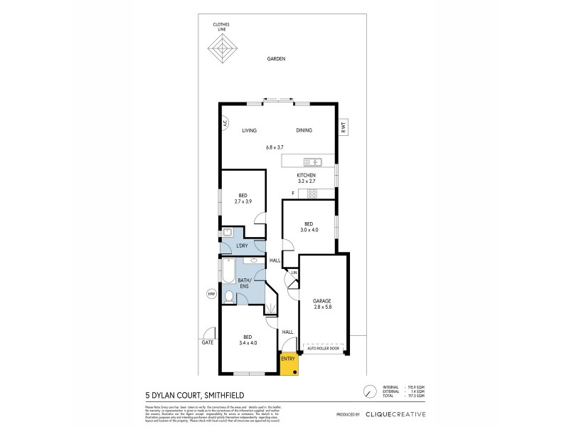 5 Dylan Court, Smithfield SA 5114 Floorplan