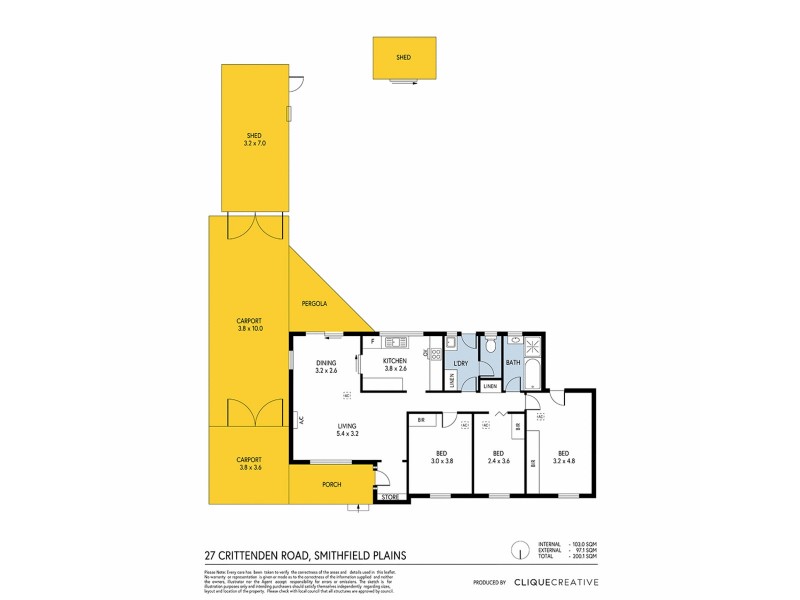 27 Crittenden Road, Smithfield Plains SA 5114 Floorplan