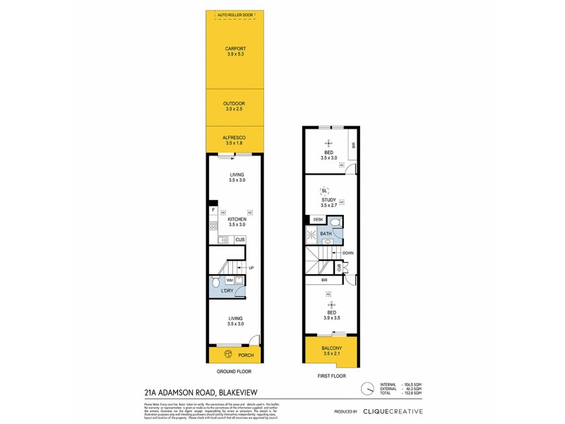 21A Adamson Street, Blakeview SA 5114 Floorplan