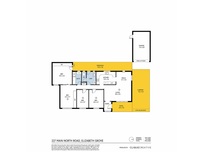 227 Main North Road, Elizabeth Grove SA 5112 Floorplan