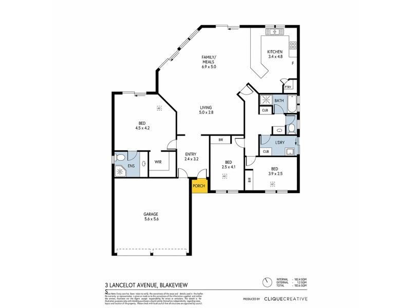 3 Lancelot Street, Blakeview SA 5114 Floorplan