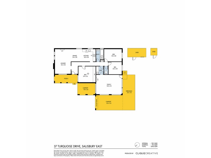 37 Turquoise Drive, Salisbury East SA 5109 Floorplan