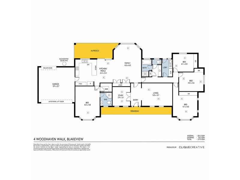 4 Woodhaven Walk, Blakeview SA 5114 Floorplan
