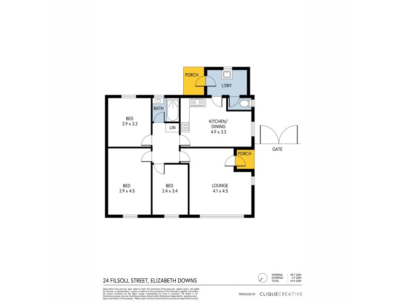 24 Filsoll Street, Elizabeth Downs SA 5113 Floorplan