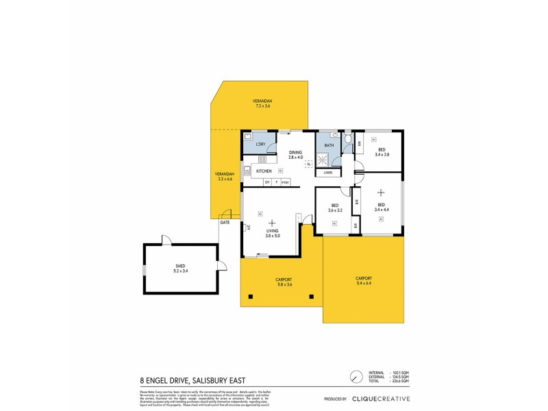 8 Engel Drive, Salisbury East SA 5109 Floorplan